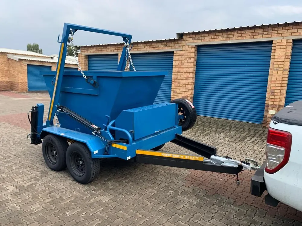 Envirolux mini skip trailer ready for delivery